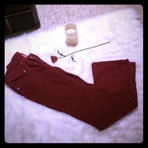 Victoria's  Secret London Jean maroon corduroy.